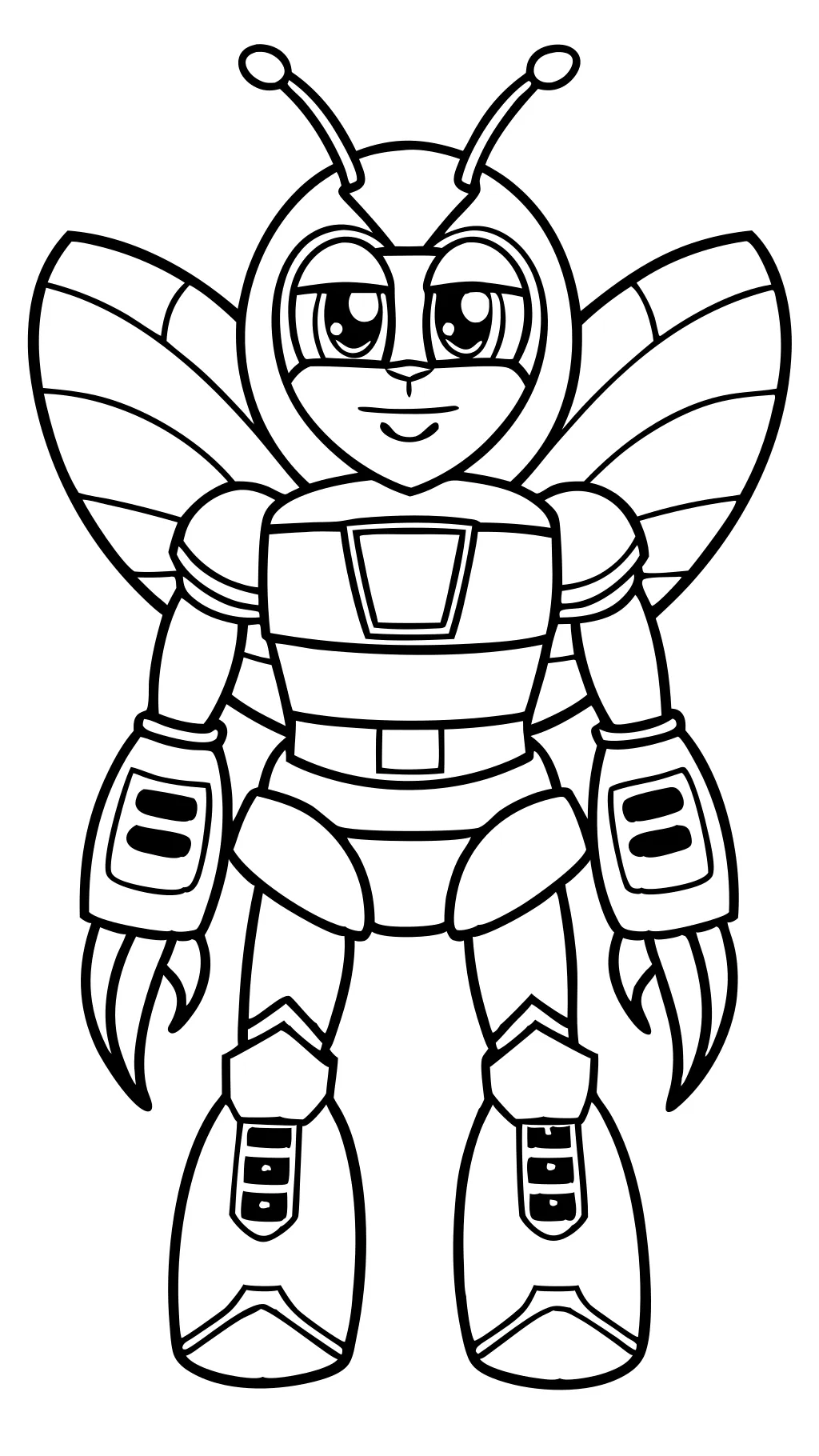 bumble bee transformer coloring page